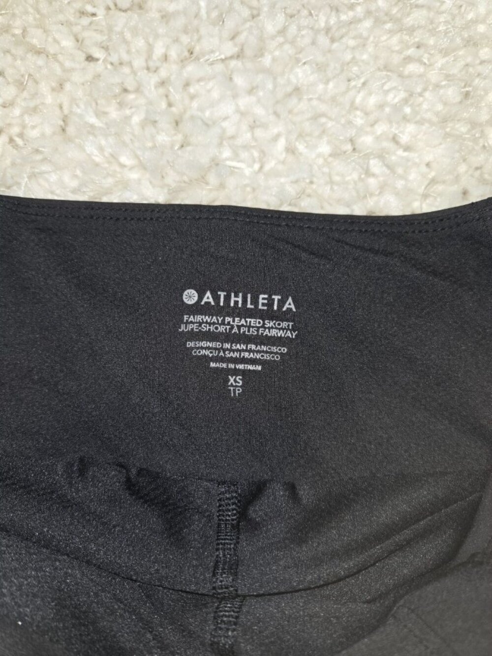 Athleta Tennis Pickleball Golf Fairway Pleated Skort Size XS Black Excellent - Picture 4 of 12